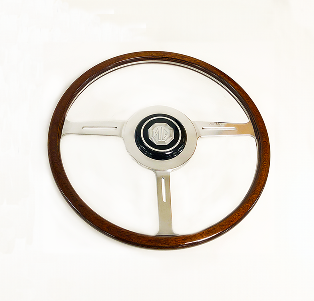 Classic Car 15" Retro Black 3 Spoke Black Vinyl Steering Wheel Boss Fitting Kit