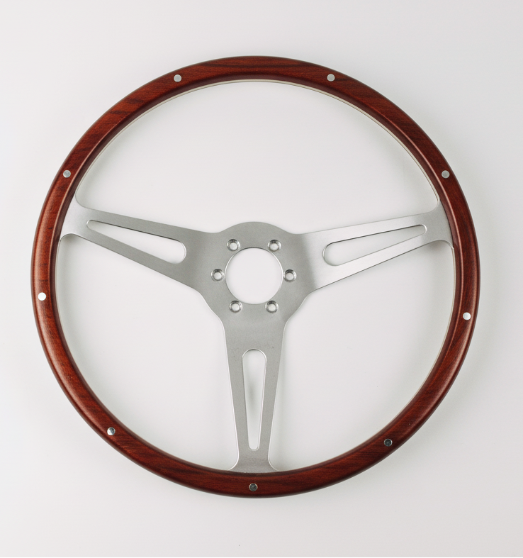 Cobra 6-bolt Dished Wood steering wheel