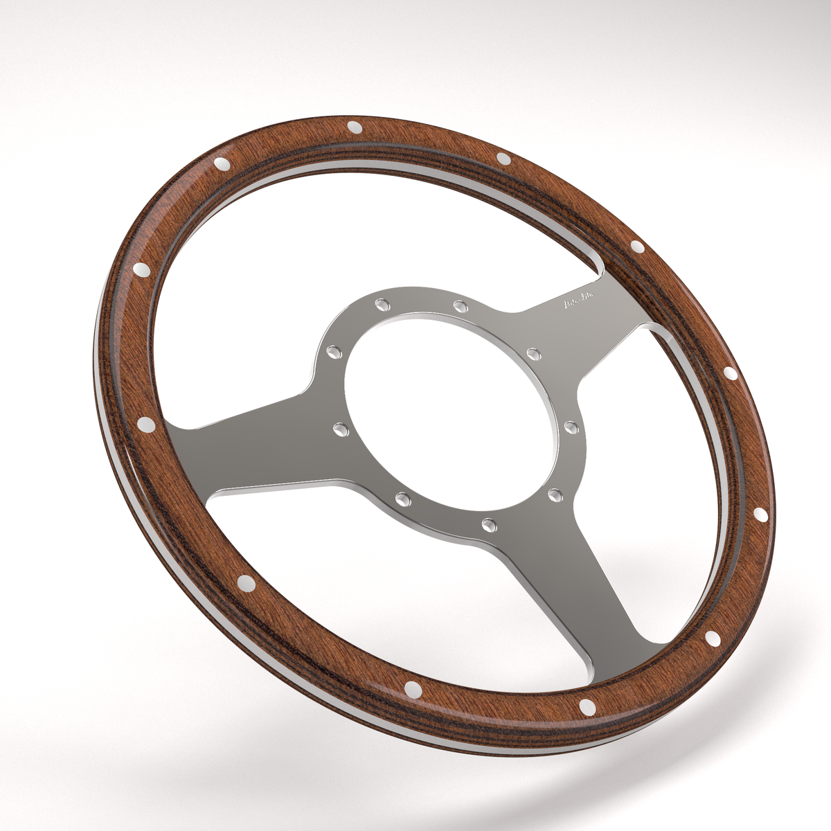 OBA ウッド アルミ ステアリング 3スポーク OBA ウッド アルミ ステアリング 3スポーク